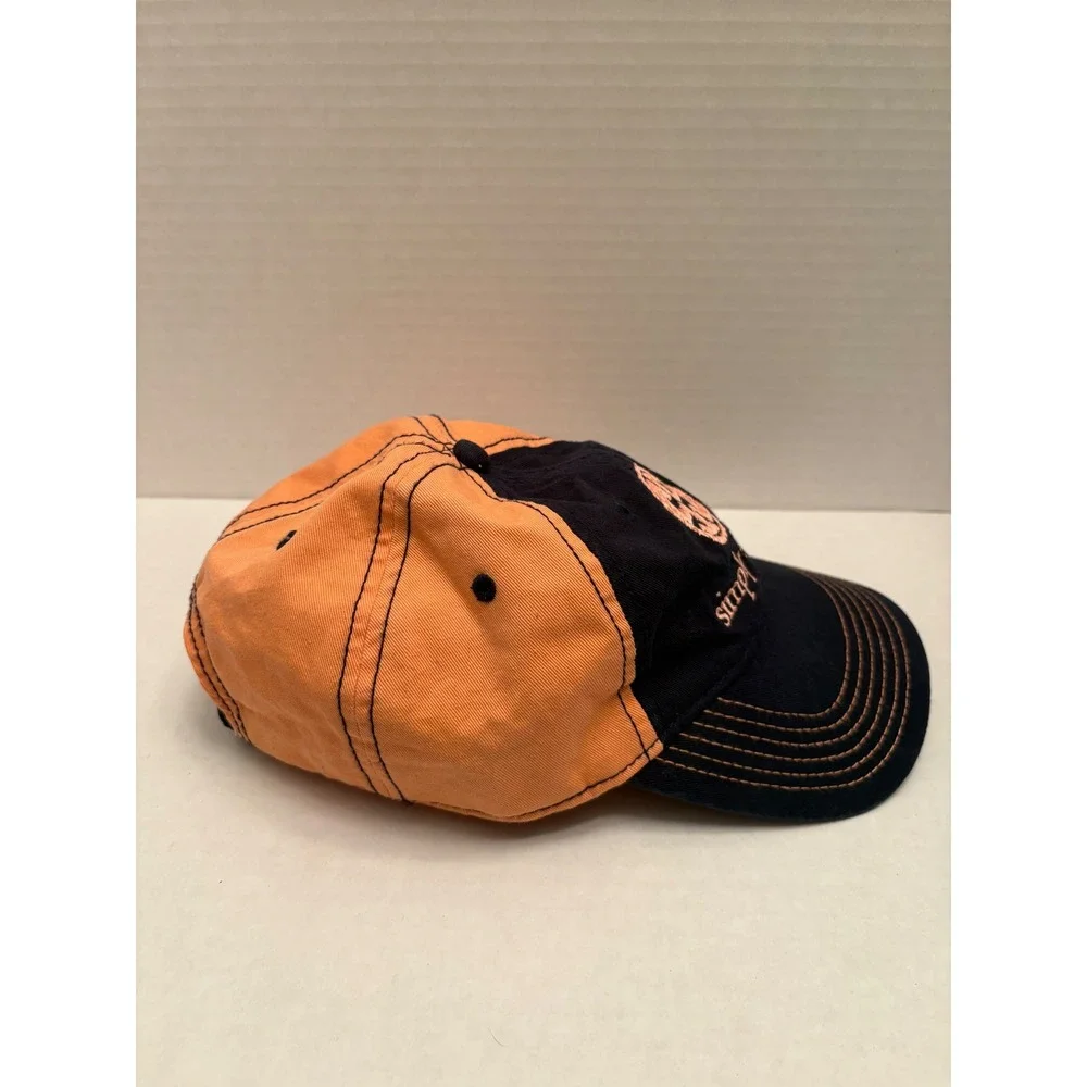 Simply Southern Black Orange Embroidered Logo‎ Baseball Cap Hat One Size